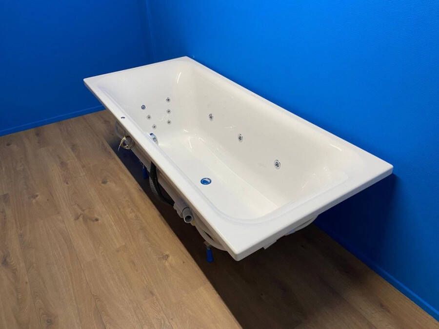 Villeroy & Boch O.Novo bubbelbad met elektrisch WP2 systeem 180x80 wit