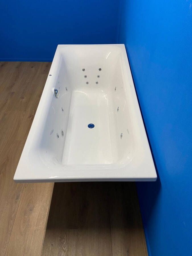 Villeroy & Boch O.Novo bubbelbad met elektrisch WP2 systeem 180x80 wit