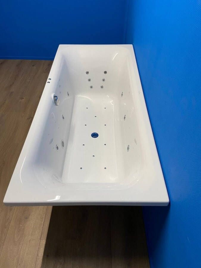 Villeroy & Boch O.Novo bubbelbad met elektrisch WP3 systeem 180x80 wit