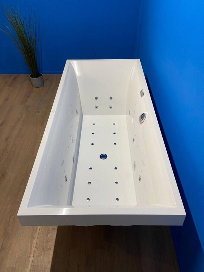 Villeroy & Boch Squaro bubbelbad met Advance systeem 180×80 wit