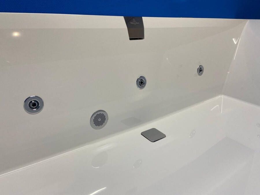 Villeroy & Boch Squaro Edge 12 bubbelbad met Advance systeem 190x90 wit