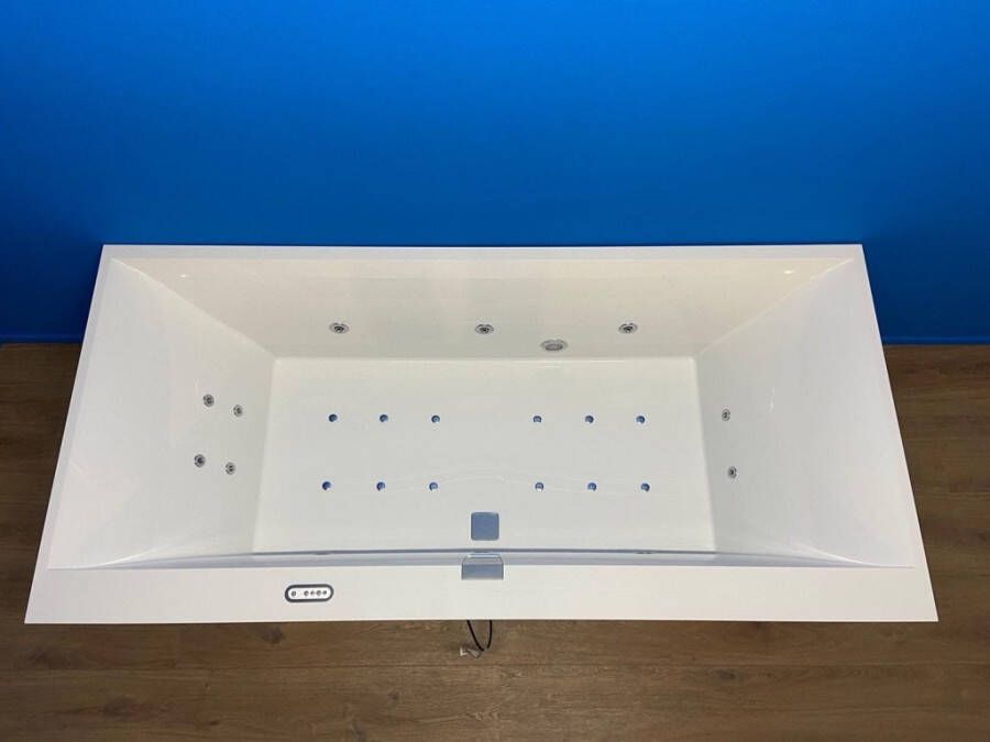 Villeroy & Boch Squaro Edge 12 bubbelbad met Advance systeem 190x90 wit Incl Bodemjets