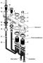 Wiesbaden Caral 4-gats thermostatische badrandcombinatie geborsteld staal - Thumbnail 4