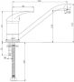 Xellanz Keukenkraan Athos | Opbouw | 360° Draaibaar | Mengkraan | 1-hendel | Rond | Chroom - Thumbnail 4