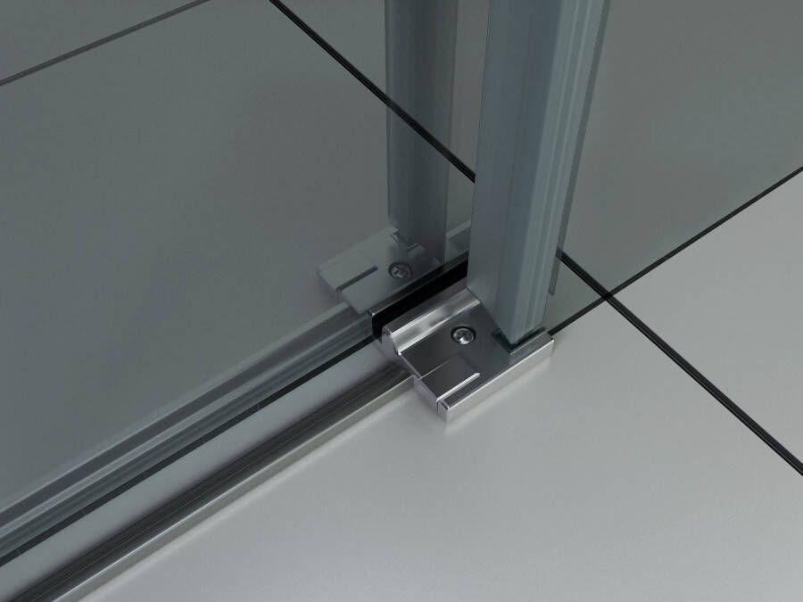 Wiesbaden Slide nis schuifdeur 1100 x 2000 x 8 mm nano helder glas chroom