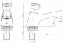 Wiesbaden Fonteinkraan zelfsluitend Autostop | Opbouw | Koudwater kraan | Standaard model | Rond | Chroom - Thumbnail 5