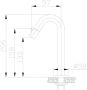 Wiesbaden Fonteinkraan Metro | Opbouw | Koudwater kraan | Standaard model | Rond | Chroom - Thumbnail 4