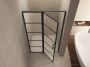 Wiesbaden Douchedeur Nisdeur Horizon Links Rechts met Vaste Wand 140cm Antikalk Helderglas Mat Zwart Profiel en 8mm Veiligheidsglas - Thumbnail 6