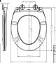 Wiesbaden Toiletbril Ultimo 3.0 Thermoplast Softclose en Quickrelease One Touch Toiletzitting met Deksel Mat Zwart - Thumbnail 4