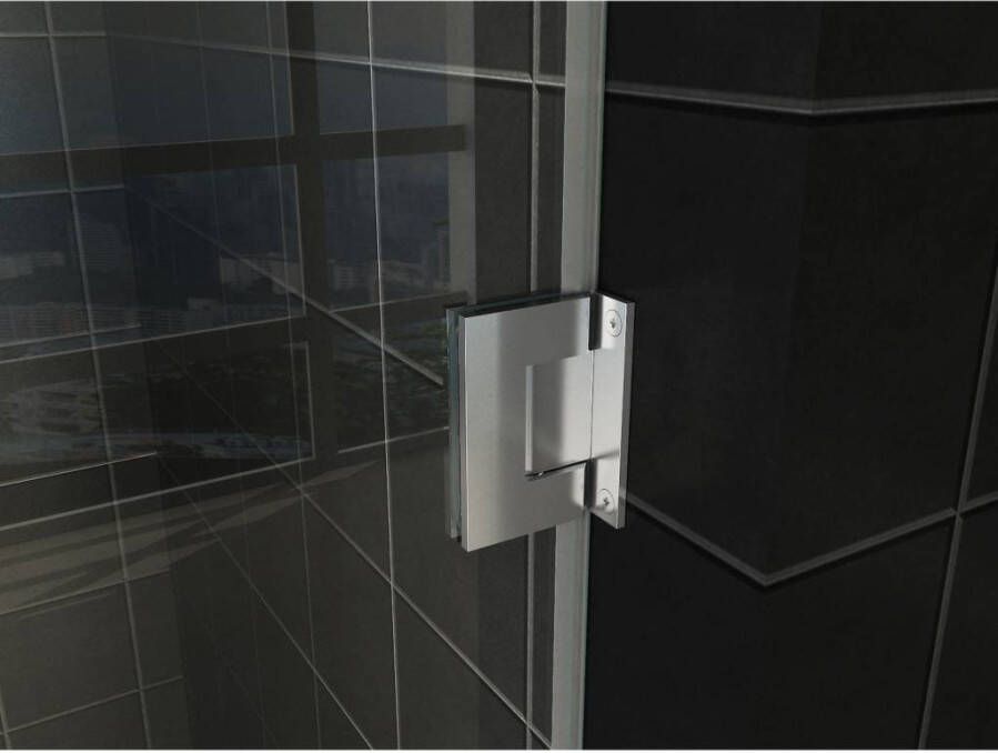 Wiesbaden Less nisdeur 700 x 2000 x 8 mm nano helder glas chroom