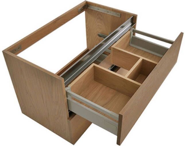 Wiesbaden OAK onderkast met 2 laden 100 x 46 cm eik