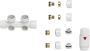 Riko Set thermostatisch onderblok haaks links rechts glans wit 43.3575 - Thumbnail 3