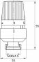 Riko thermostatische radiatorventiel 1 2&apos;&apos;x15mm axiaal mat-zwart 43.3692 - Thumbnail 2