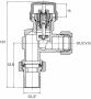 Riko thermostatische radiatorventiel 1 2&apos;&apos;x15mm axiaal mat-zwart 43.3692 - Thumbnail 3