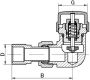 Riko Luxe Thermostatische Radiator Aansluitset Haaks Verkeerd Links Mat Zwart - Thumbnail 4