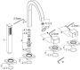 Wiesbaden Badkraan Thermostatisch Afbouwdeel Rombo Vierkant Verchroomd Messing 4 Gats met Handdouche - Thumbnail 3