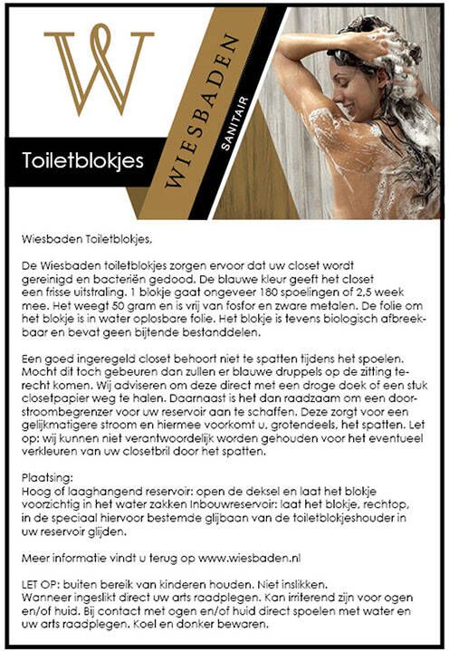 Wiesbaden set à 12 stuks toiletblokjes blauw tbv Geberit