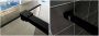 Sub Slim stabilisatiestang inclusief muur- en glaskoppeling 120 cm mat zwart - Thumbnail 3