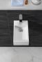 Wiesbaden Fontein Solid | 40x22x10 cm | Solid Surface | Links montage | 1 kraangat | Rechthoek | Wit mat - Thumbnail 5