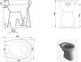 Xellanz Toiletpot Staand Senior AO 46 5x36x45 5cm Keramiek Vlakspoel Glans Wit - Thumbnail 5