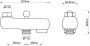 Xellanz Basic opbouw uitloop voor douchekraan met omstelknop 10 cm messing chroom - Thumbnail 2