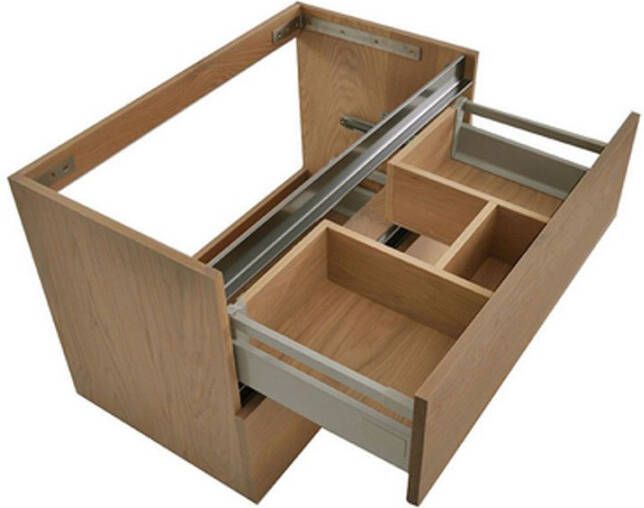 Wiesbaden Vison Oak badkamermeubel zonder kraangat 60x46cm eiken