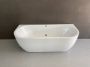 Wiesbaden Wall half vrijstaand bubbelbad met Advance systeem 170x75 wit - Thumbnail 2