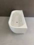 Wiesbaden Wall half vrijstaand bubbelbad met Advance systeem 170x75 wit - Thumbnail 3