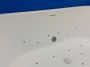 Wiesbaden Wall half vrijstaand bubbelbad met Supreme systeem 180x80 mat wit - Thumbnail 3