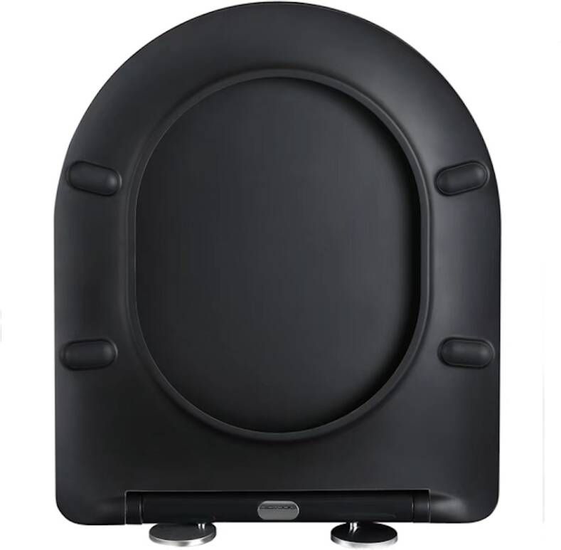 Xellanz Nibiru toiletzitting softclose en quick release mat zwart