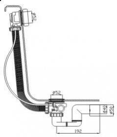 Xenz Beterbad Verlengde badafvoer- overloopcombinatie BB121 Chroom