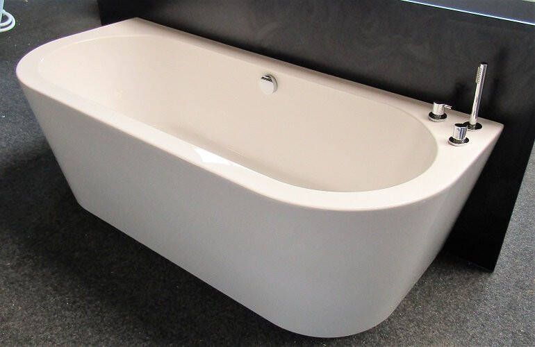 Xenz Charley vrijstaand bad Duero badrand thermostaat set180x80 Wit