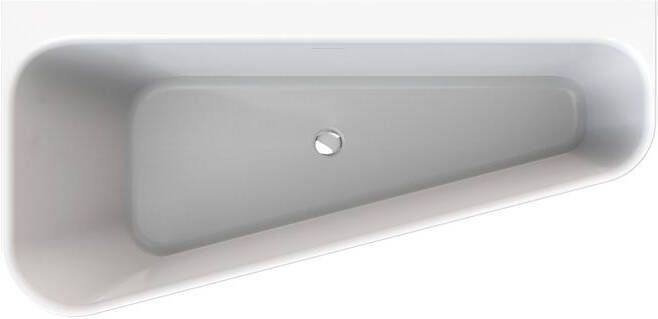 Xenz Cindy rechts vrijstaand bad 155x75 mat Wit