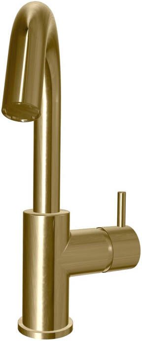 Xenz Duero Plus wastafelkraan rond goud geborsteld