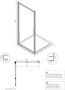 Xenz Industrial Line Brisbane douchecabine 140x80 mat zwart - Thumbnail 2