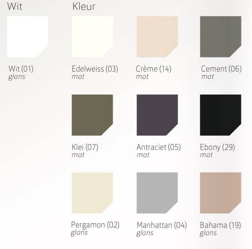 Xenz Mariana douchebak rechthoek 100x90 wit