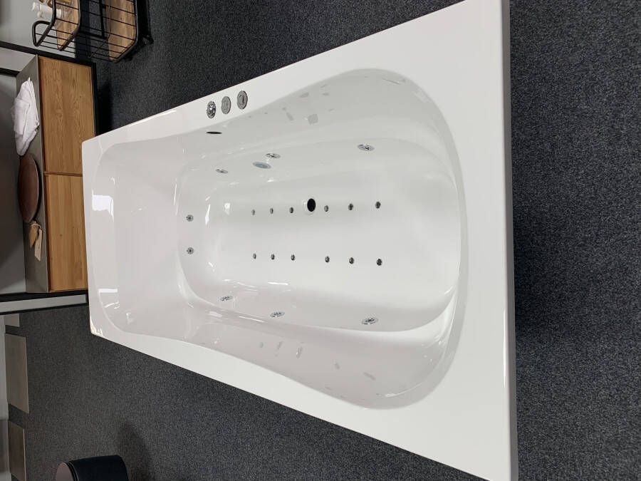 Xenz Nassau bubbelbad met Koller WP3 systeem 200x90 wit Met Led
