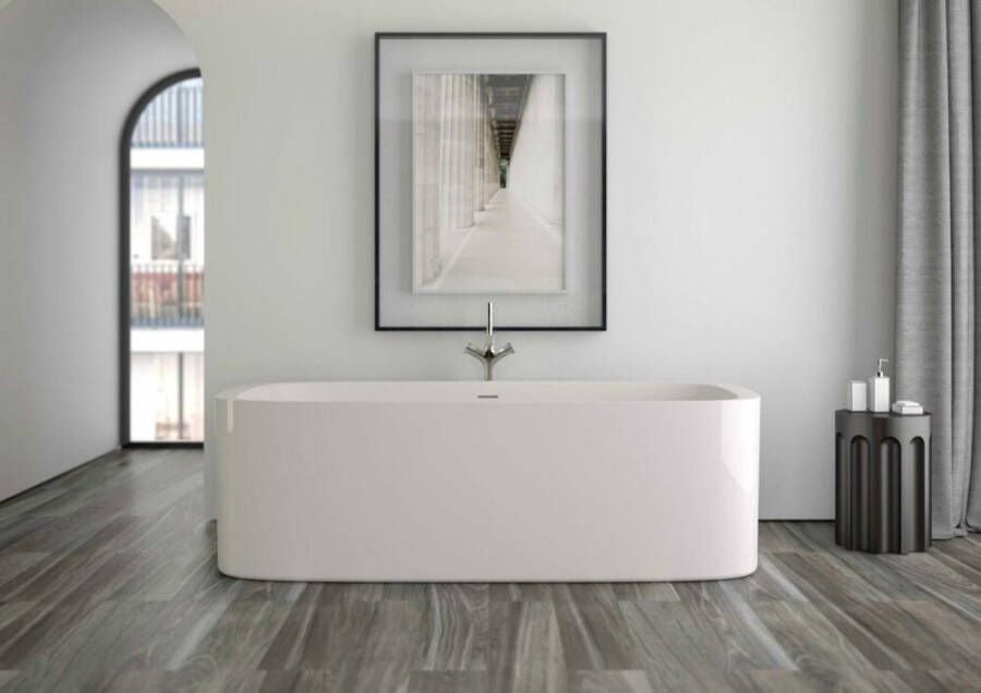 Xenz Vera vrijstaand bad 190x90 wit Waste chroom