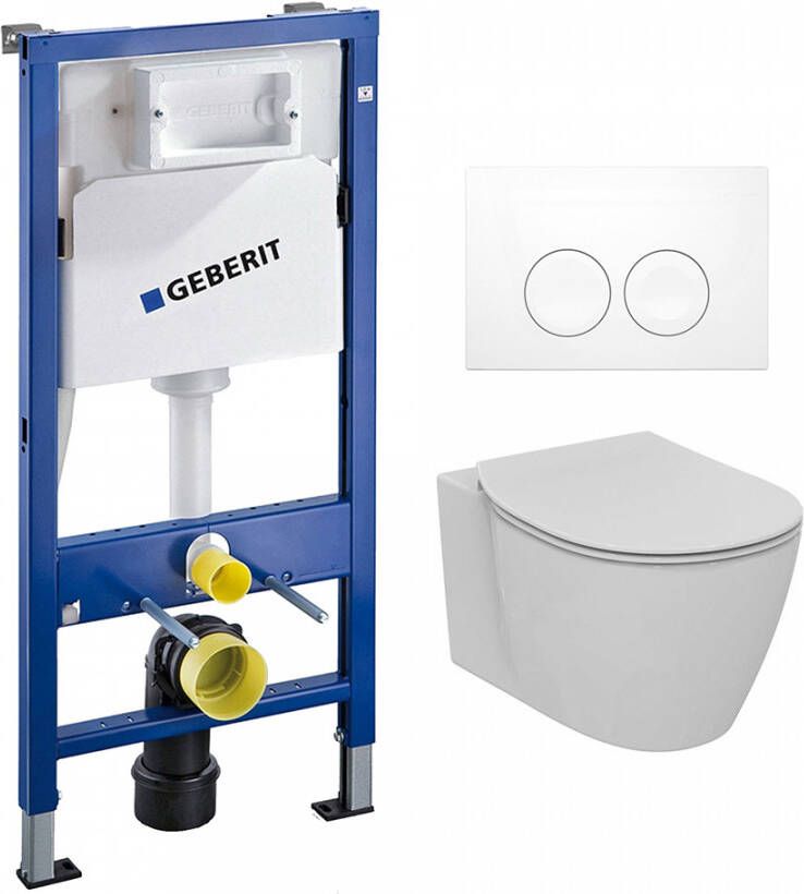 Geberit Complete UP100 set met Ideal Standard Connect Aquablade toilet