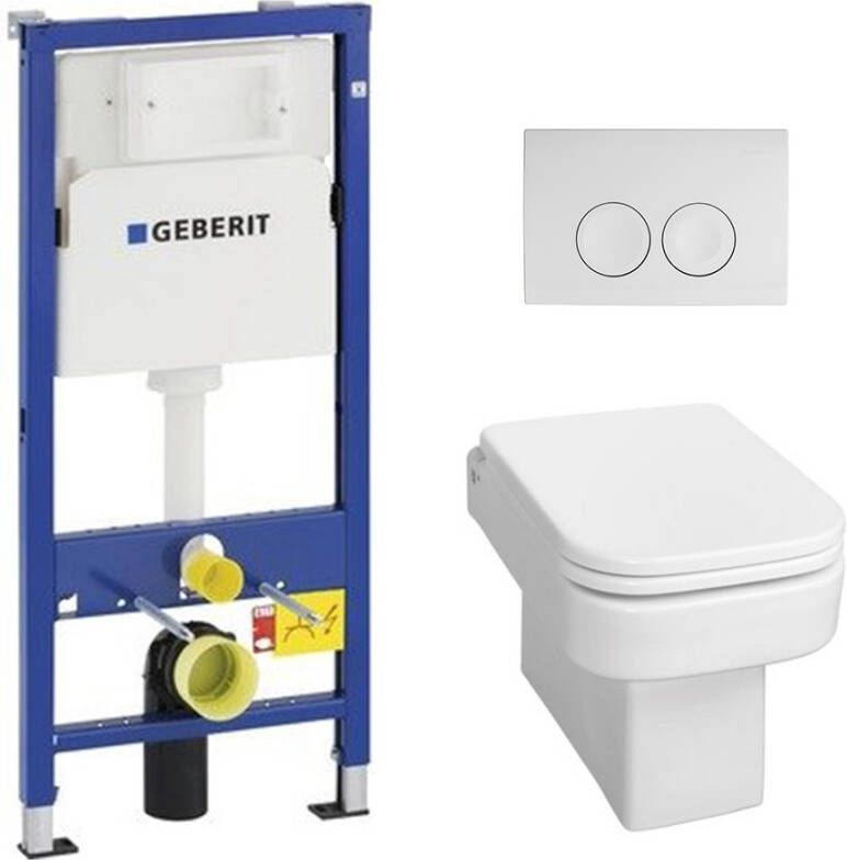 Geberit Complete UP100 set met Neuer Carré toilet