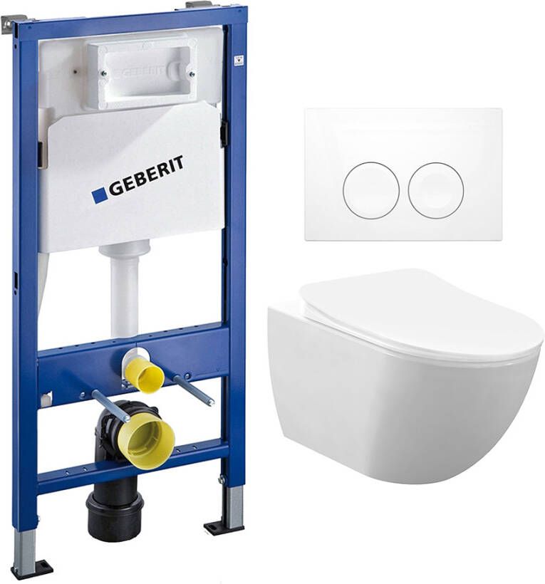 Geberit Complete UP100 set met Neuer Rimfree 2