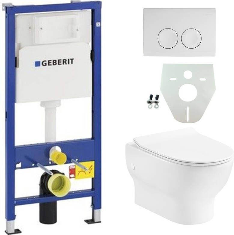 Geberit Complete UP100 set met Wiesbaden Mercurius en Delta drukplaat