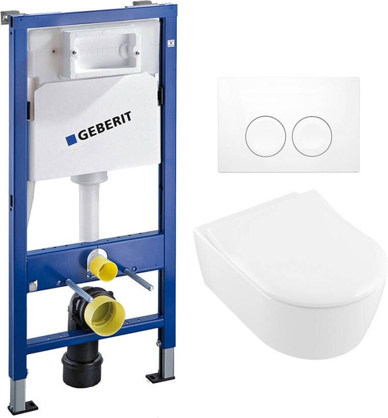 Geberit Complete UP100 set Villeroy & Boch Avento met slimseat