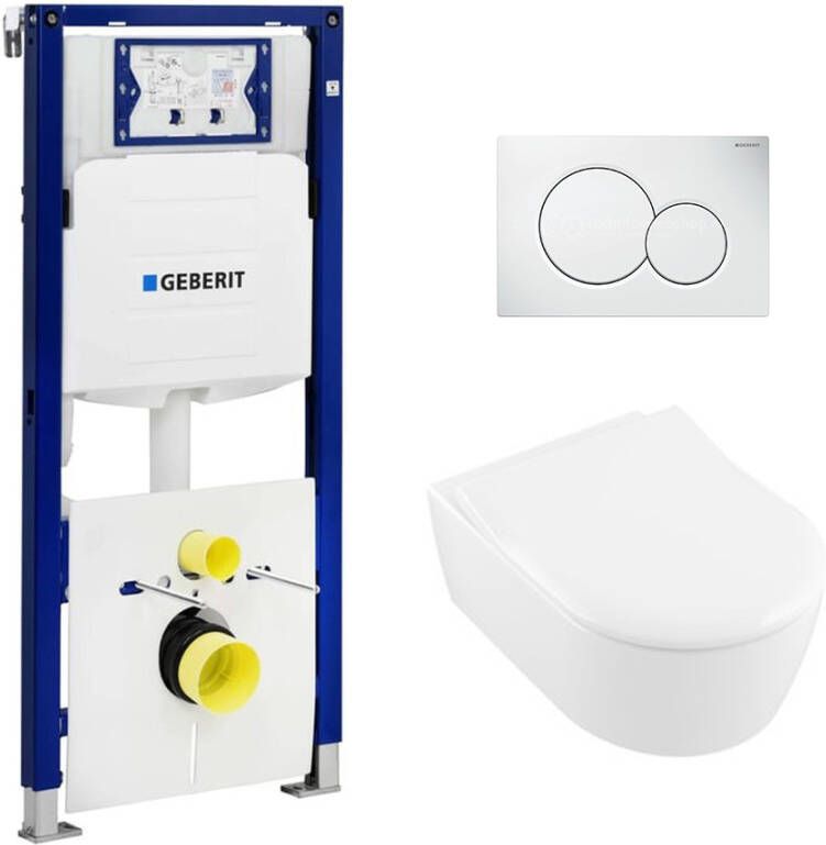 Geberit Complete UP320 set Villeroy & Boch Avento met slimseat