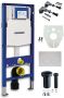 Geberit Duofix Element voor wand wc drukplaat wit glans Sigma inbouwreservoir 12cm UP320 32.4950 - Thumbnail 2