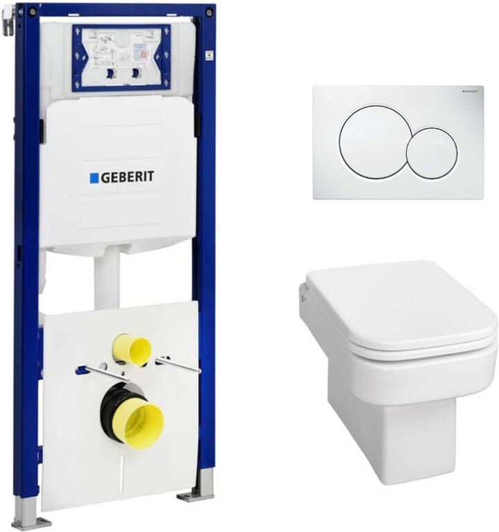 Geberit UP 320 met Carré OnePack wit