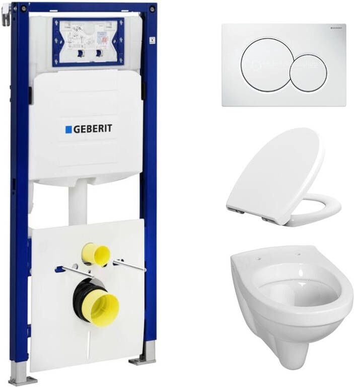 Geberit UP 320 met toiletblokhouder en Trevi one pack wit