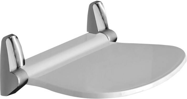 Gedy Gelco Sound vouwbare douchezitting 38x35.5 cm wit chroom
