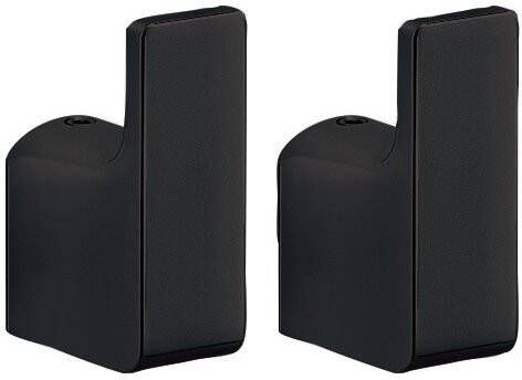 Sapho Handdoekhaak 2PCS Pirenei 2x5.3 cm Mat Zwart