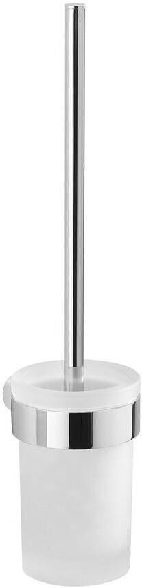 Sapho Toiletborstelhouder Pirenei Hangend 8.5x37.9 cm Chroom Satijnglas